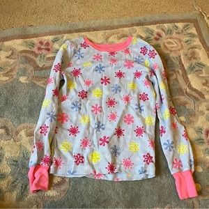Falls creek pajama top with snowflakes!